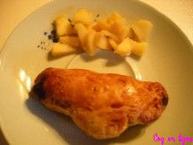 Petits chaussons aux pommes et au miel et sa compotée de pommes